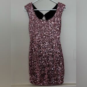 Pink Sequined Dress